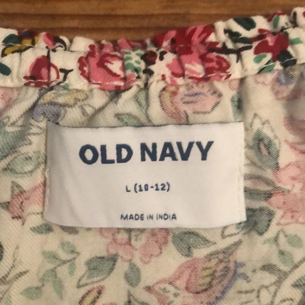 Old Navy l Pink Multi Color Woodland Floral Blouse